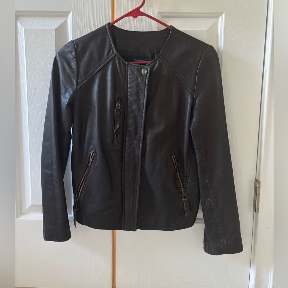 Madewell leather biker jacket